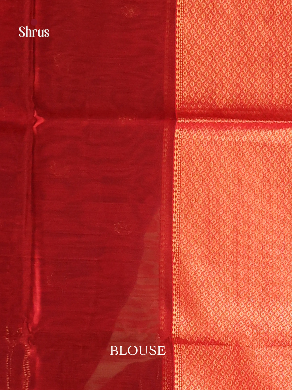 Green & Red - Maheshwari silkcotton Saree - Shop on Shrus.com
