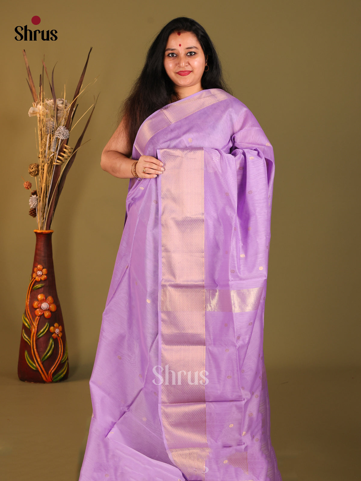 DHS06016 - Maheshwari silkcotton Saree - Shop on Shrus.com