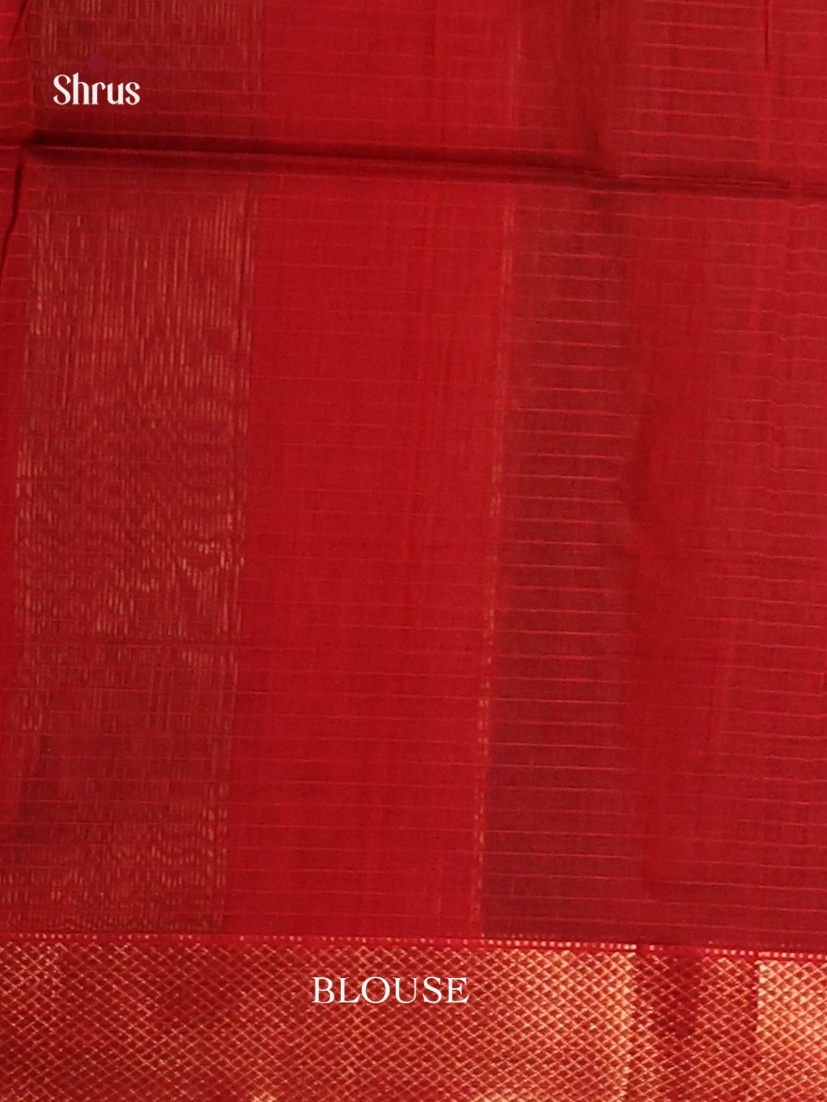 Black & Red- Maheshwari silkcotton Saree