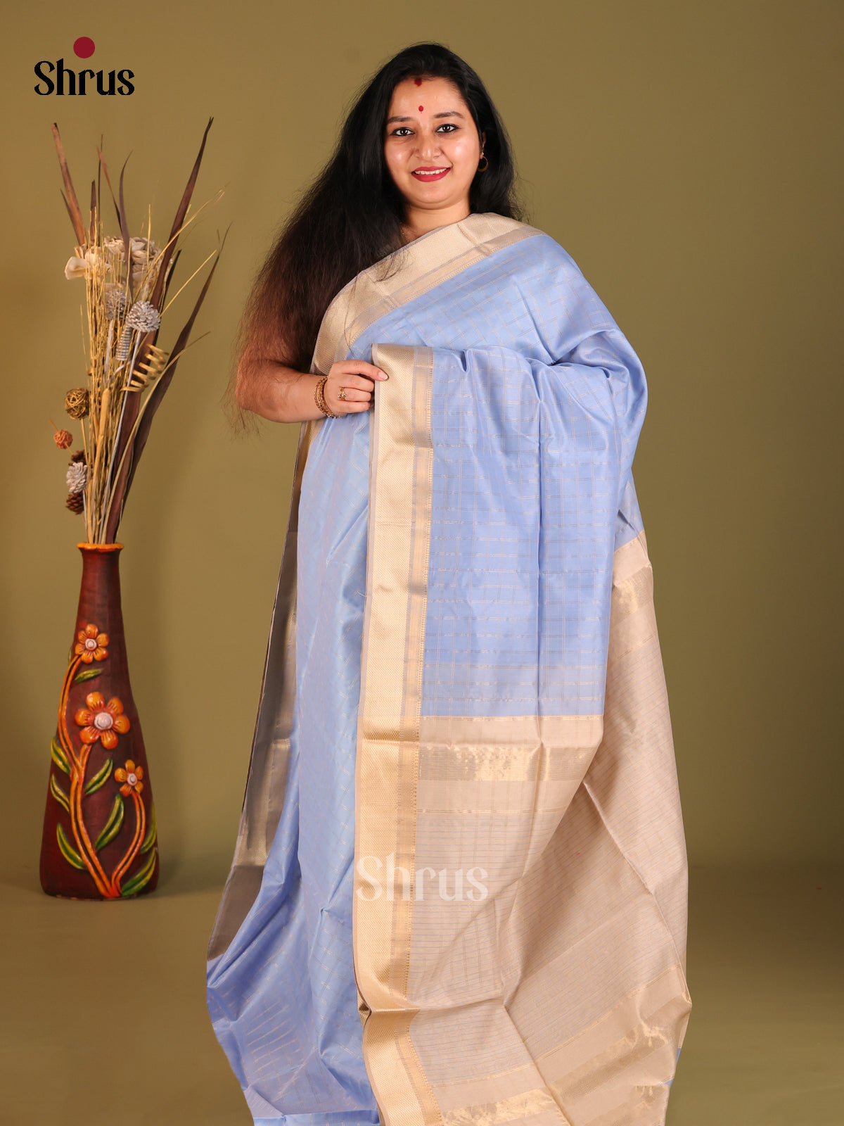 DHS06033 - Maheshwari silkcotton Saree - Shop on Shrus.com