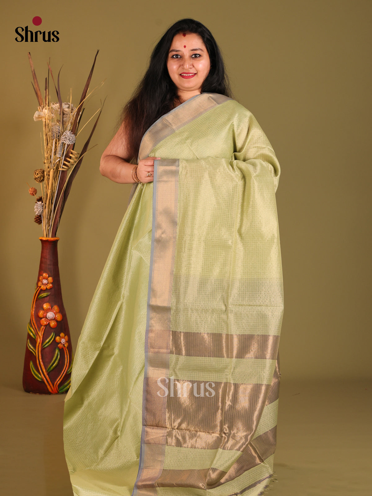 DHS06038 - Maheshwari silkcotton Saree - Shop on Shrus.com