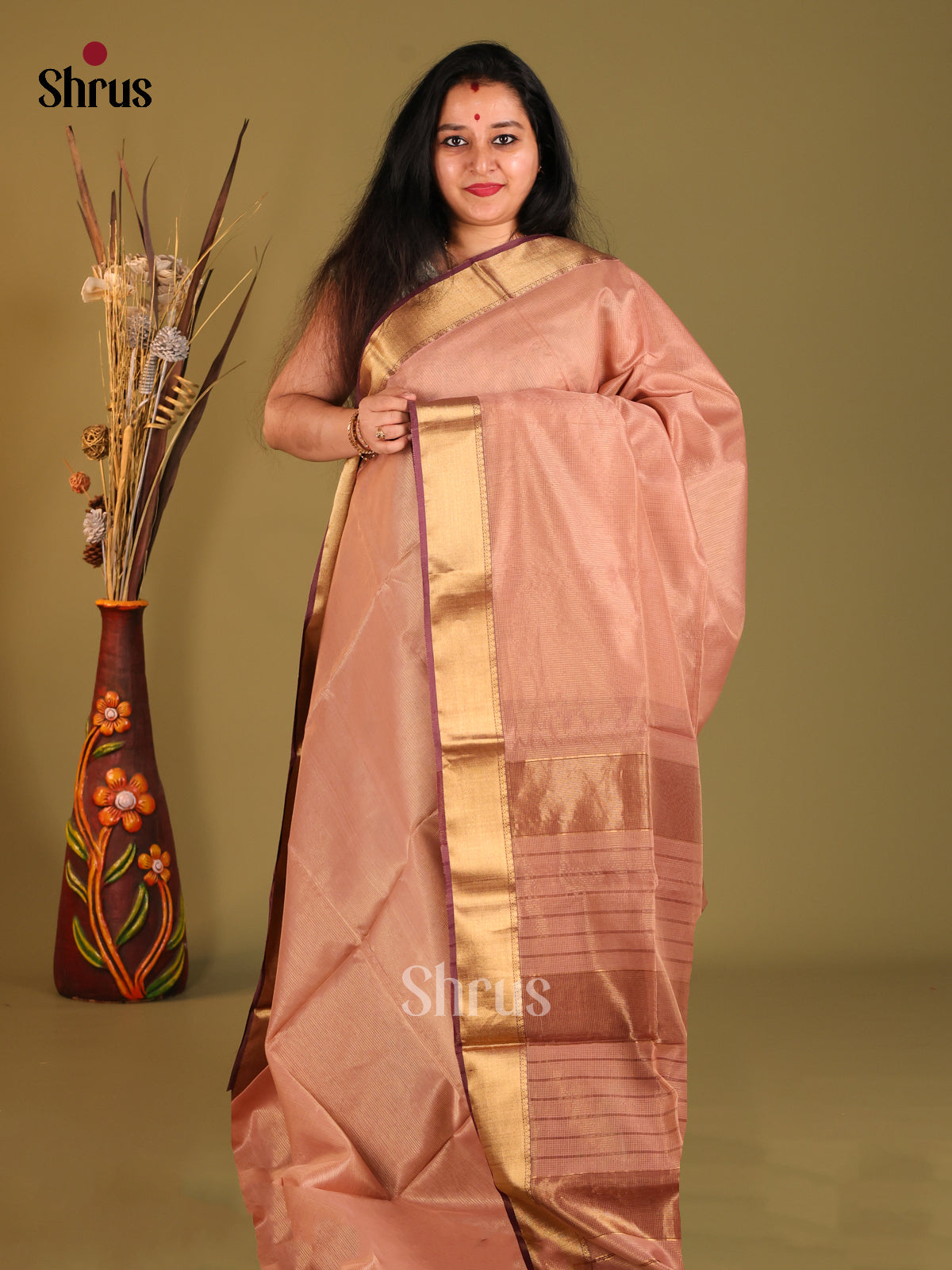 DHS06073 - Maheshwari silkcotton Saree - Shop on Shrus.com