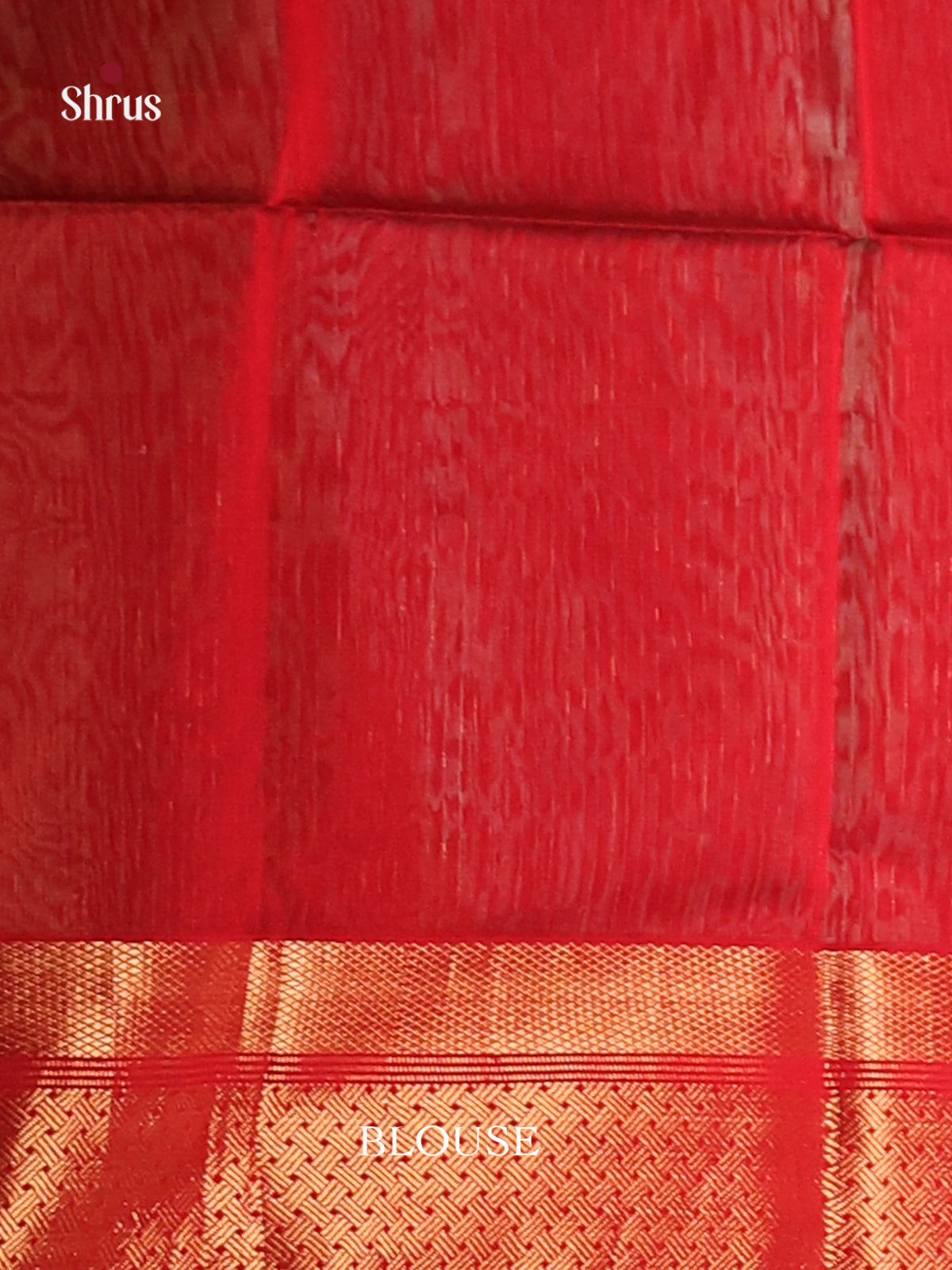 Green & Red - Maheshwari silkcotton Saree - Shop on Shrus.com