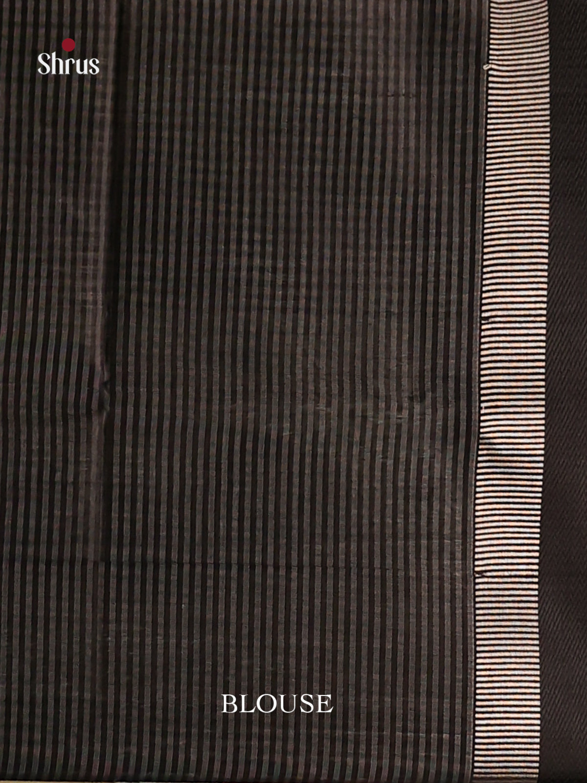 Grey & Black - Maheshwari silkcotton Saree - Shop on Shrus.com