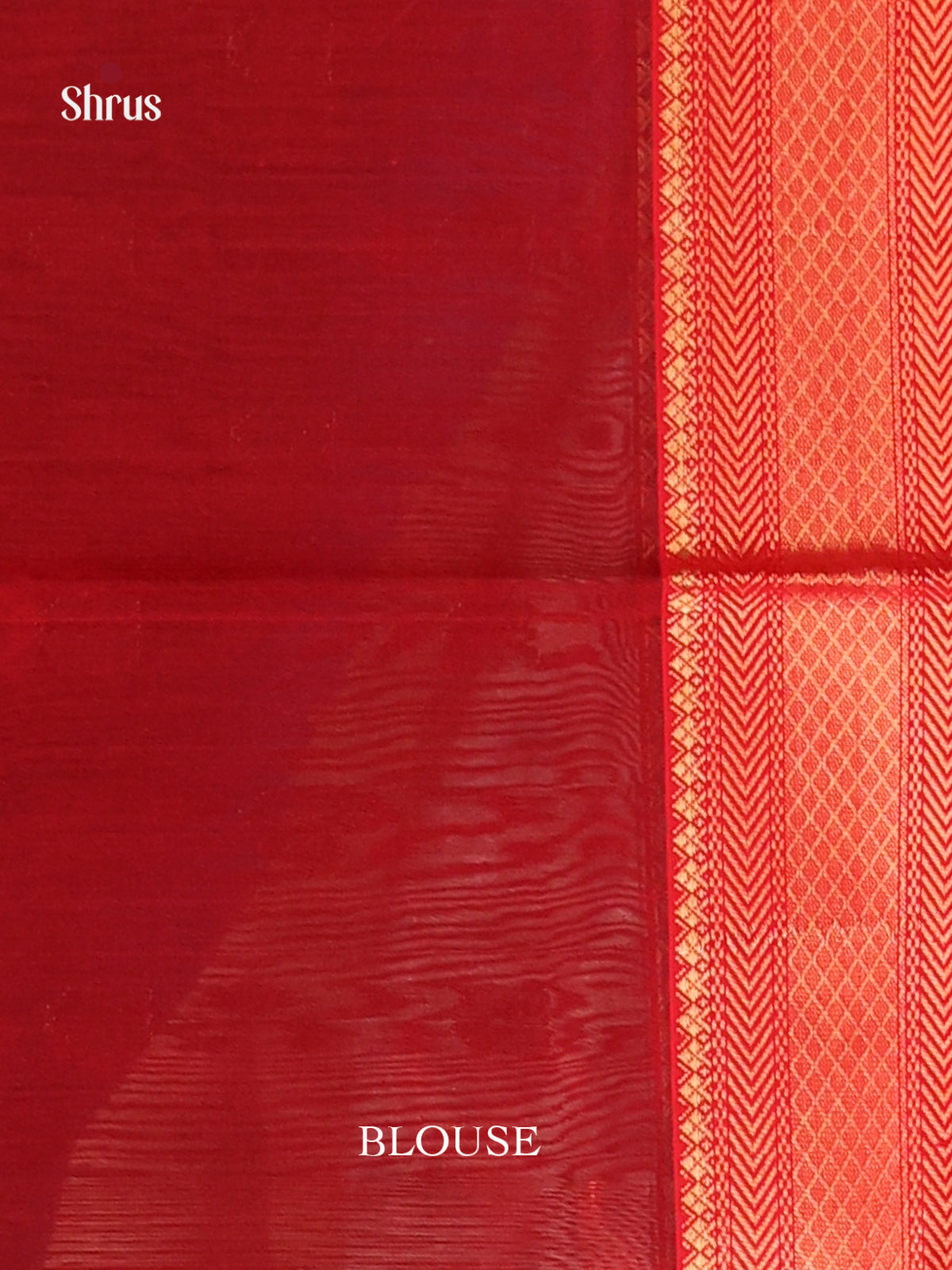Green & Red - Maheshwari silkcotton Saree - Shop on Shrus.com