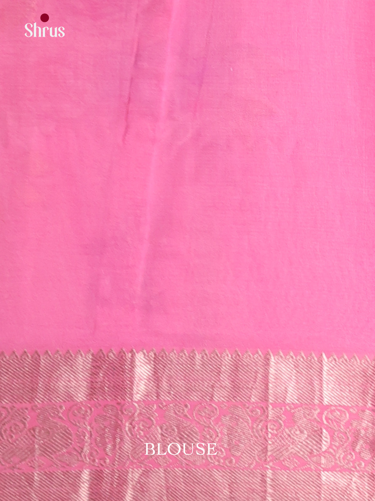 Cream & Pink - Mangalagiri printed silkcotton Saree