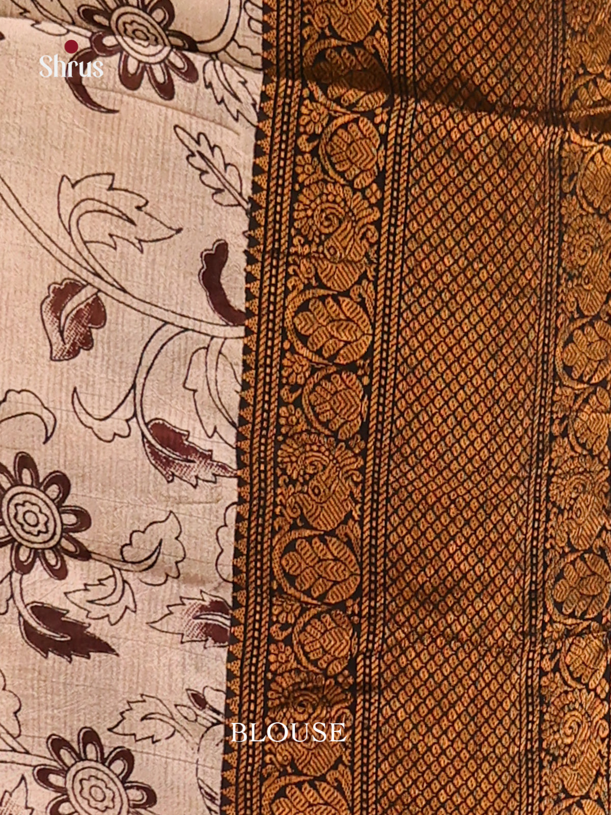 Green & Cream- Mangalagiri silkcotton Saree -2