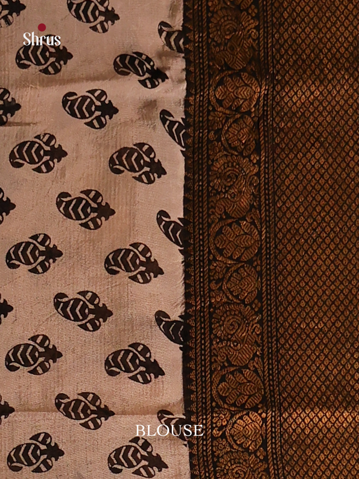 Red & Cream -Mangalagiri silkcotton Saree - Shop on Shrus.com