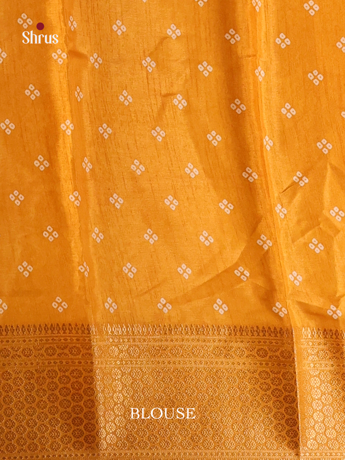 Mustard - Semi Crepe Saree - Shop on Shrus.com