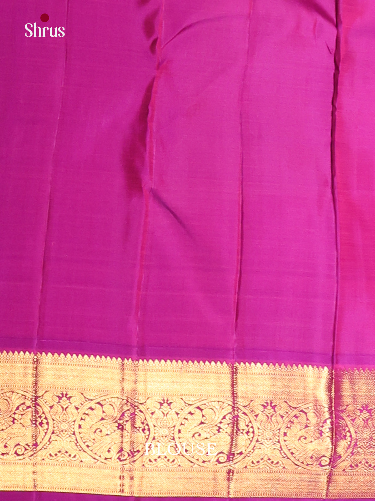 Parrot Green & Majenta Kanchipuram silk Saree with rich traditional korvai zari border - Shop on Shrus.com