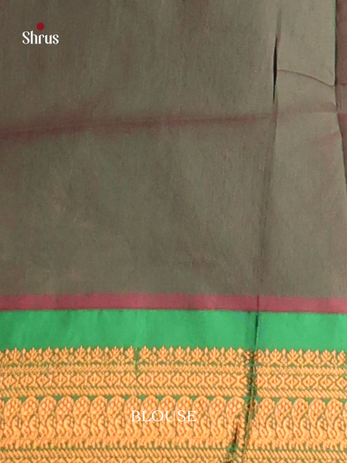Pale Orange & Green- Kalyani Cotton Saree - Shop on Shrus.com