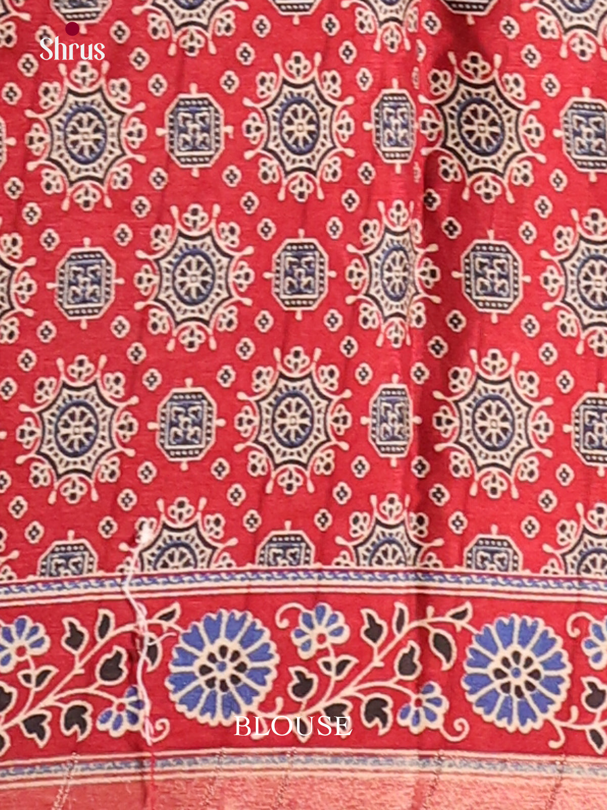 REd - Art Modal Saree - Shop on Shrus.com