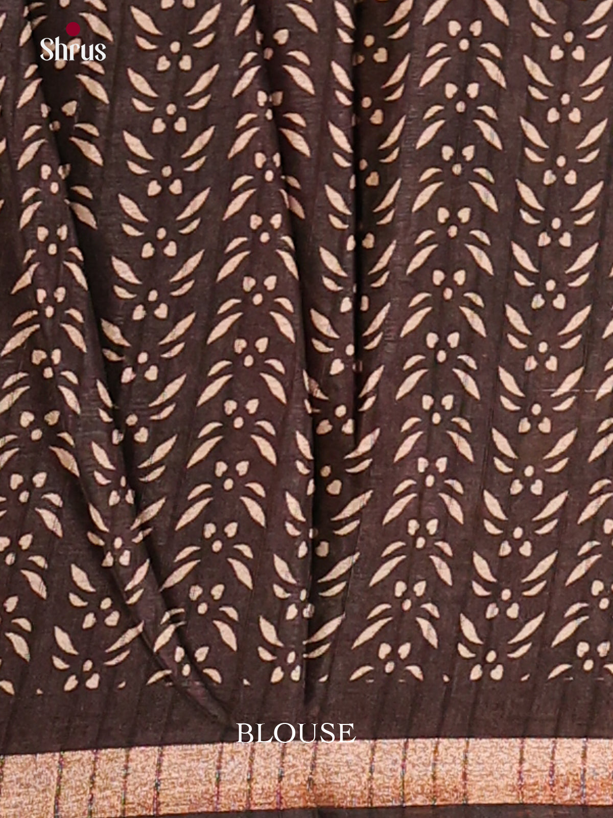 Maroon & Black - Art Modal Saree - Shop on Shrus.com