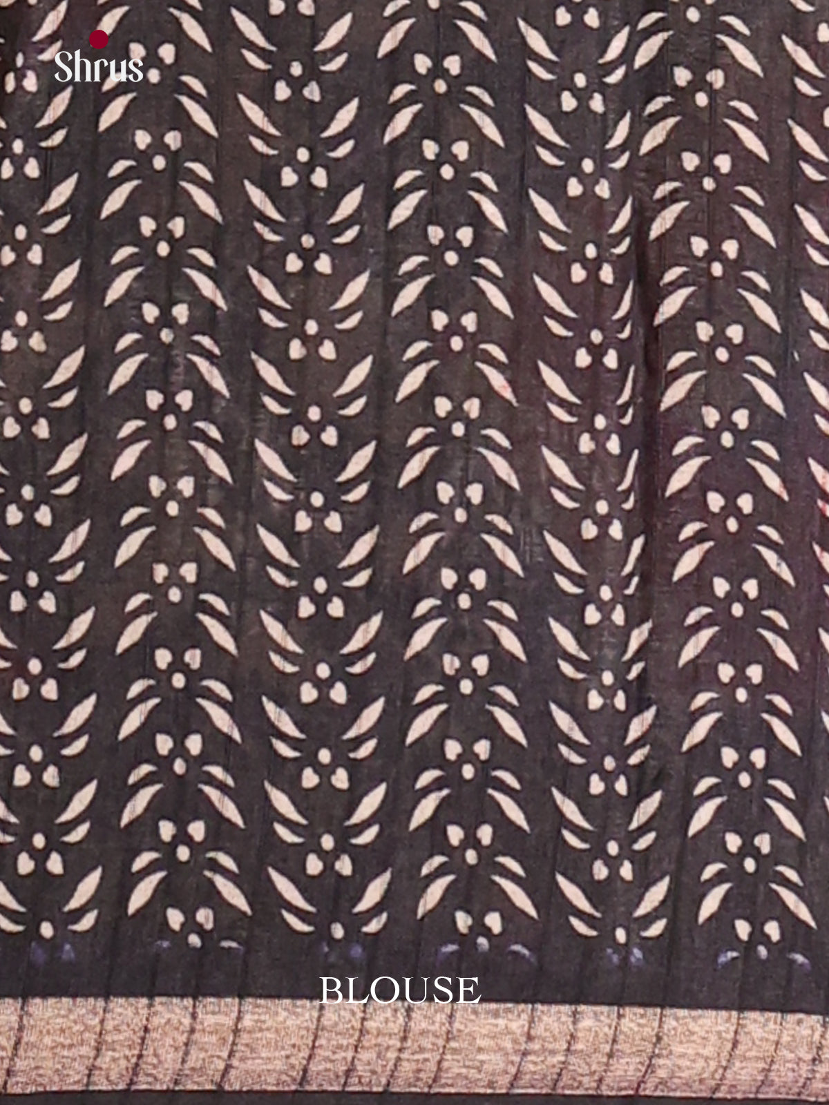 Maroon & Black - Art Modal Saree - Shop on Shrus.com