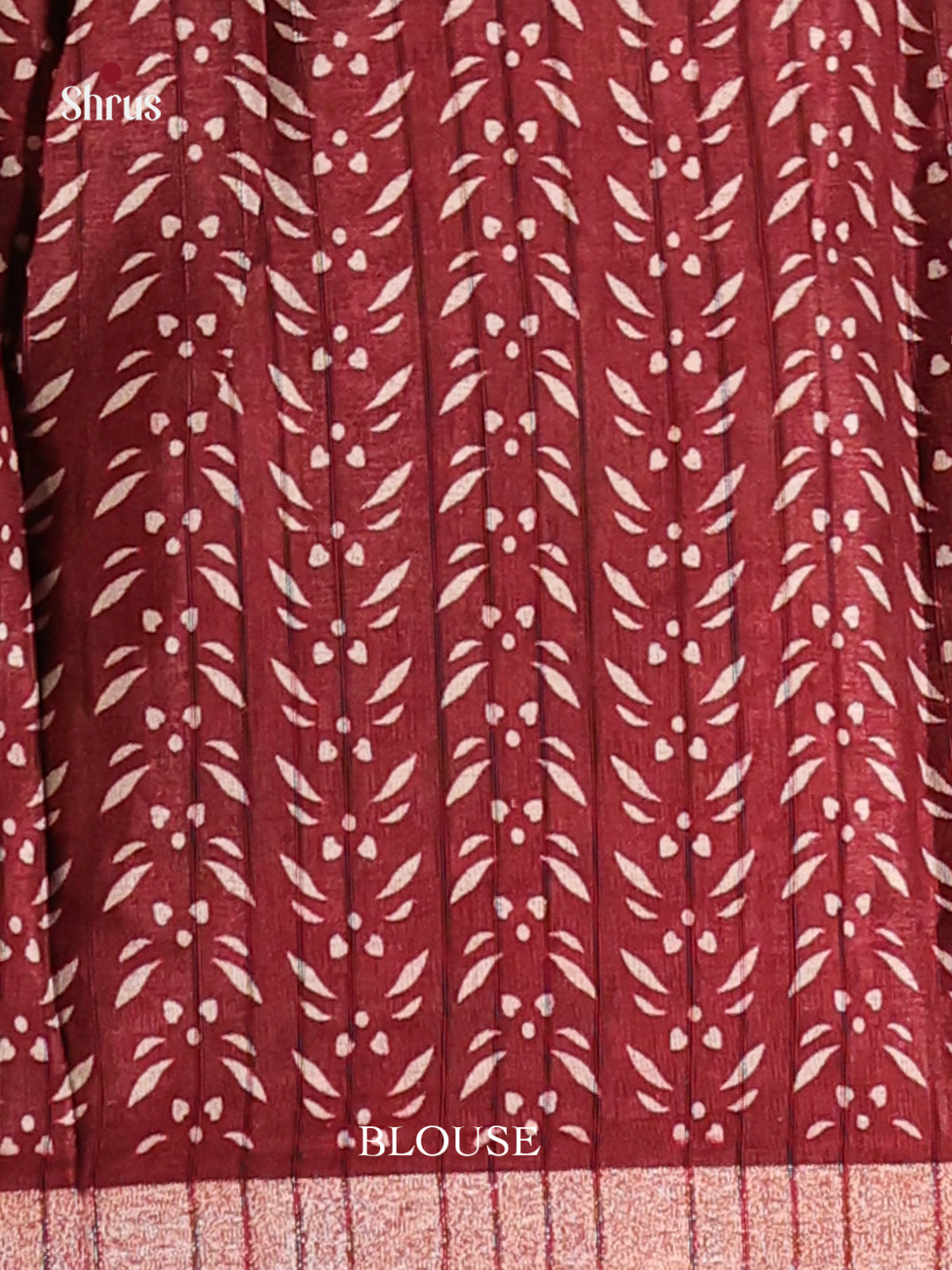 Black & Maroon- Art Modal Saree