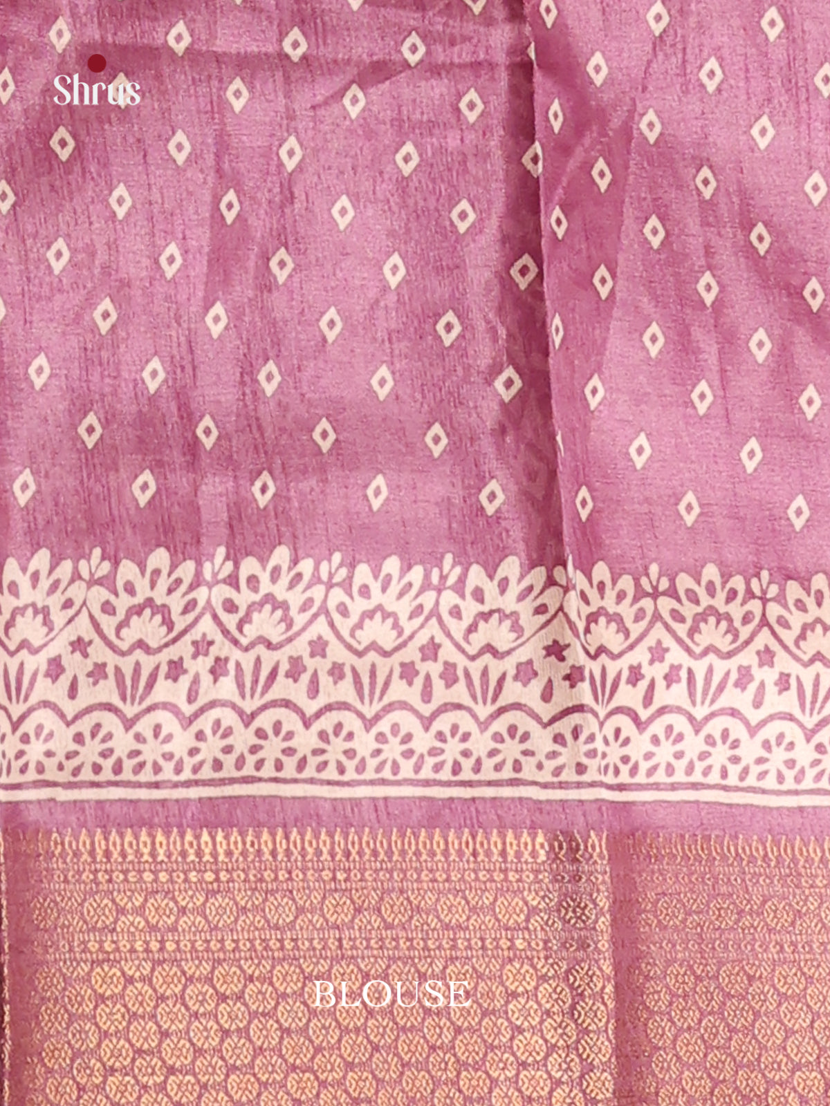 Lavender - Semi Crepe Saree - Shop on Shrus.com