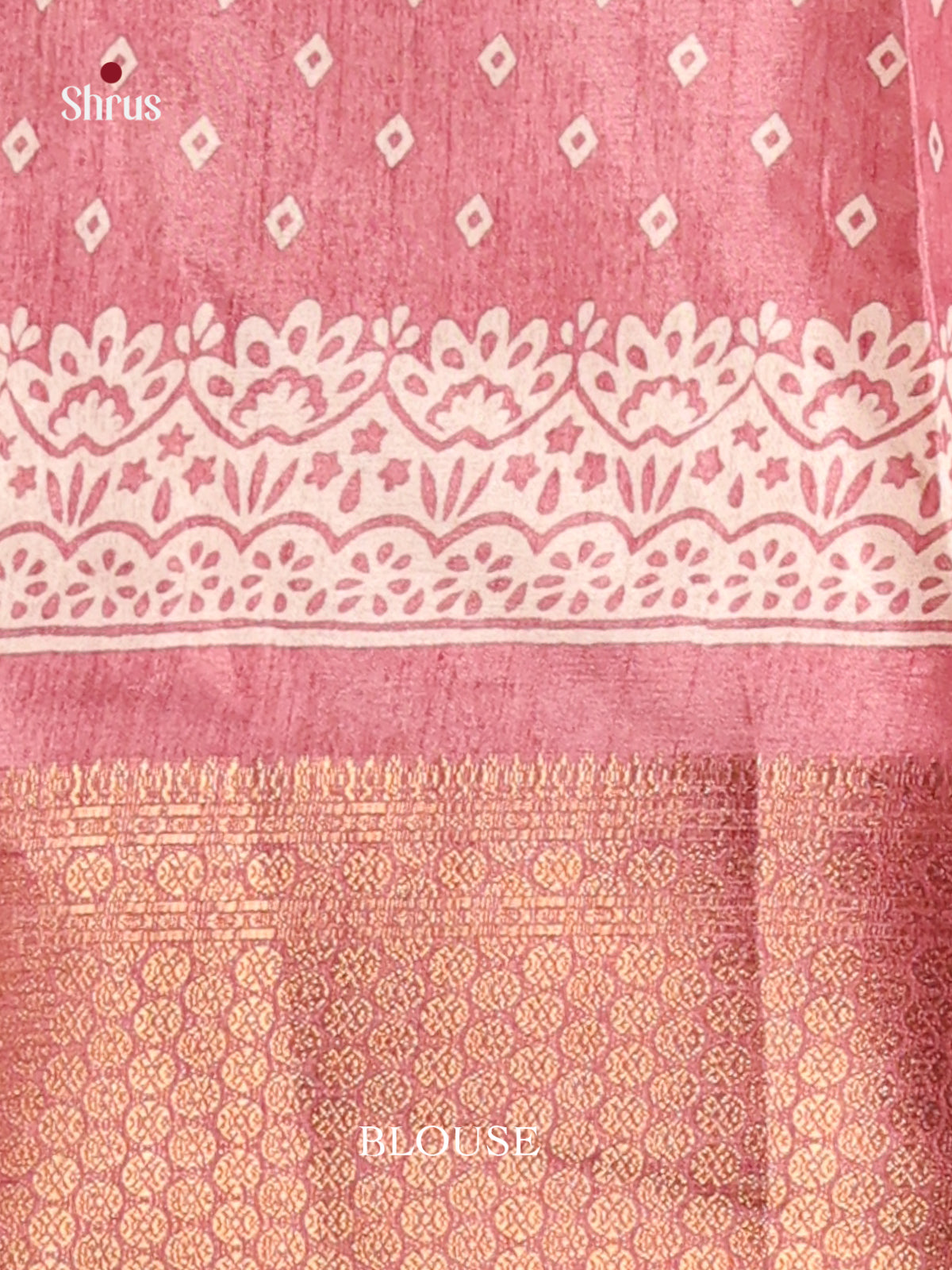 Pink - Semi Crepe Saree - Shop on Shrus.com