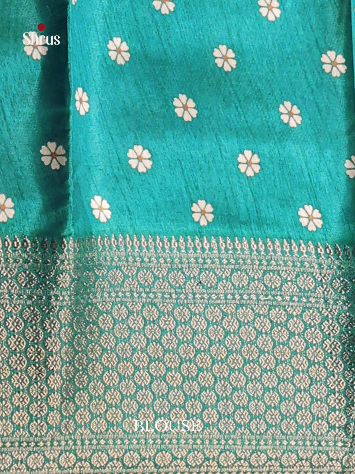 Green - Semi Crepe Saree - Shop on Shrus.com