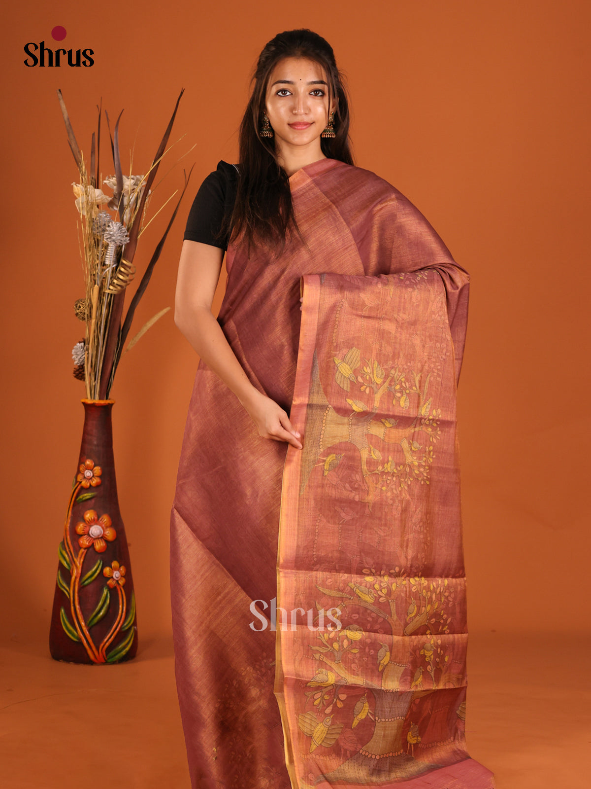 DHS10158 - Semi Tissue Print Saree