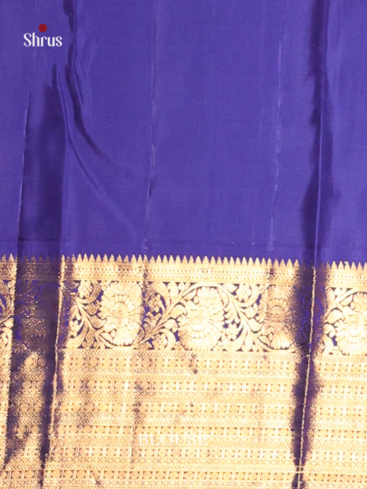 Charming Teal Blue Kanchipuram Silk Saree with thilagam zari motifs & Blue Zari Border 2