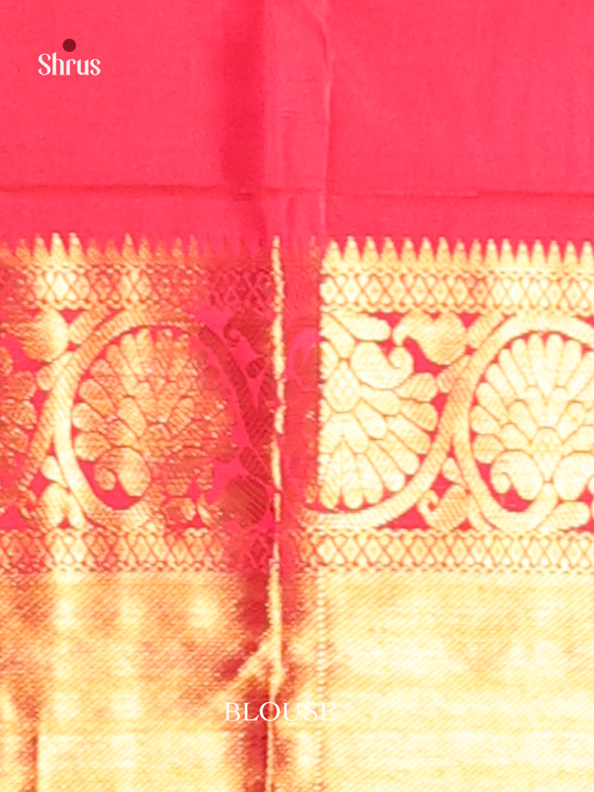 Vibrant Blue Kanchipuram Saree with thilagam motifs & Red Brocade Pallu