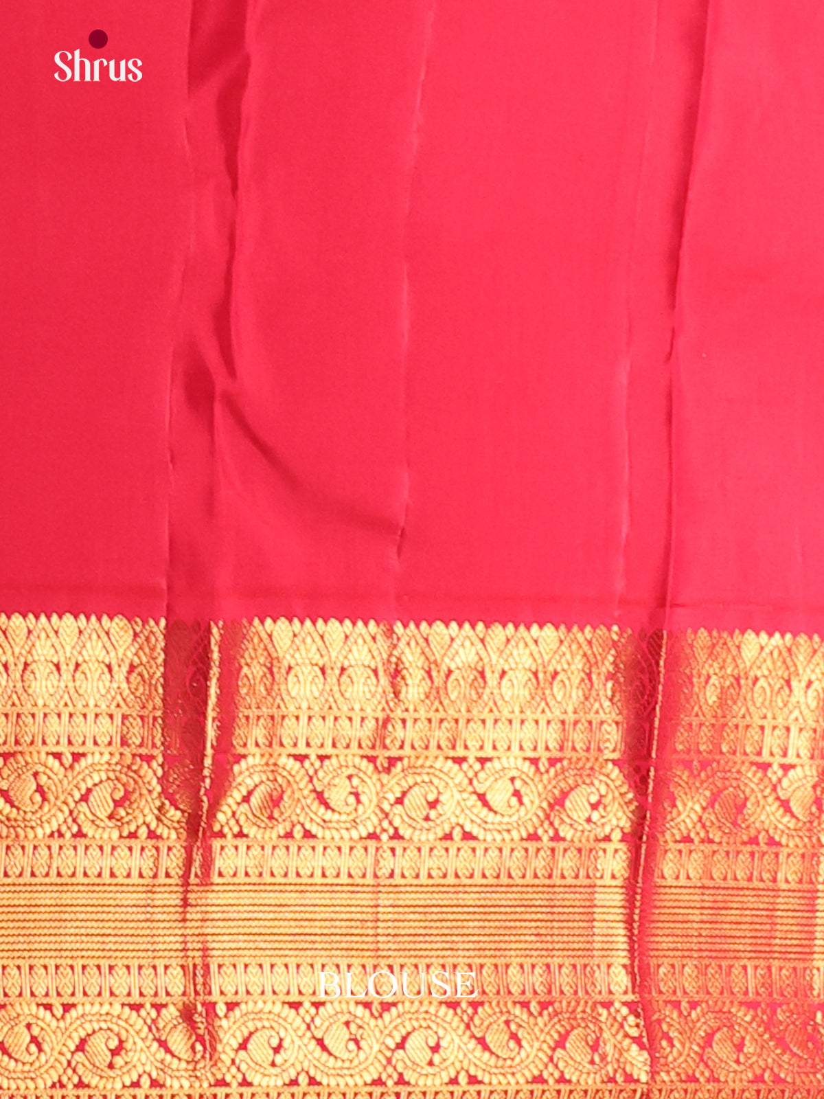 Regal Blue Kanjivaram Saree with zari paisleys butta & Red Brocade Pallu 2