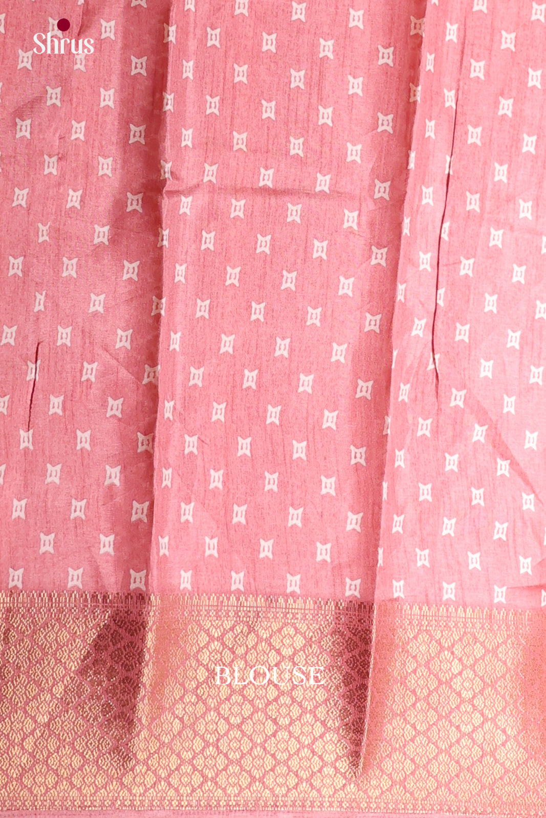 Pink - Semi Crepe Saree - Shop on Shrus.com