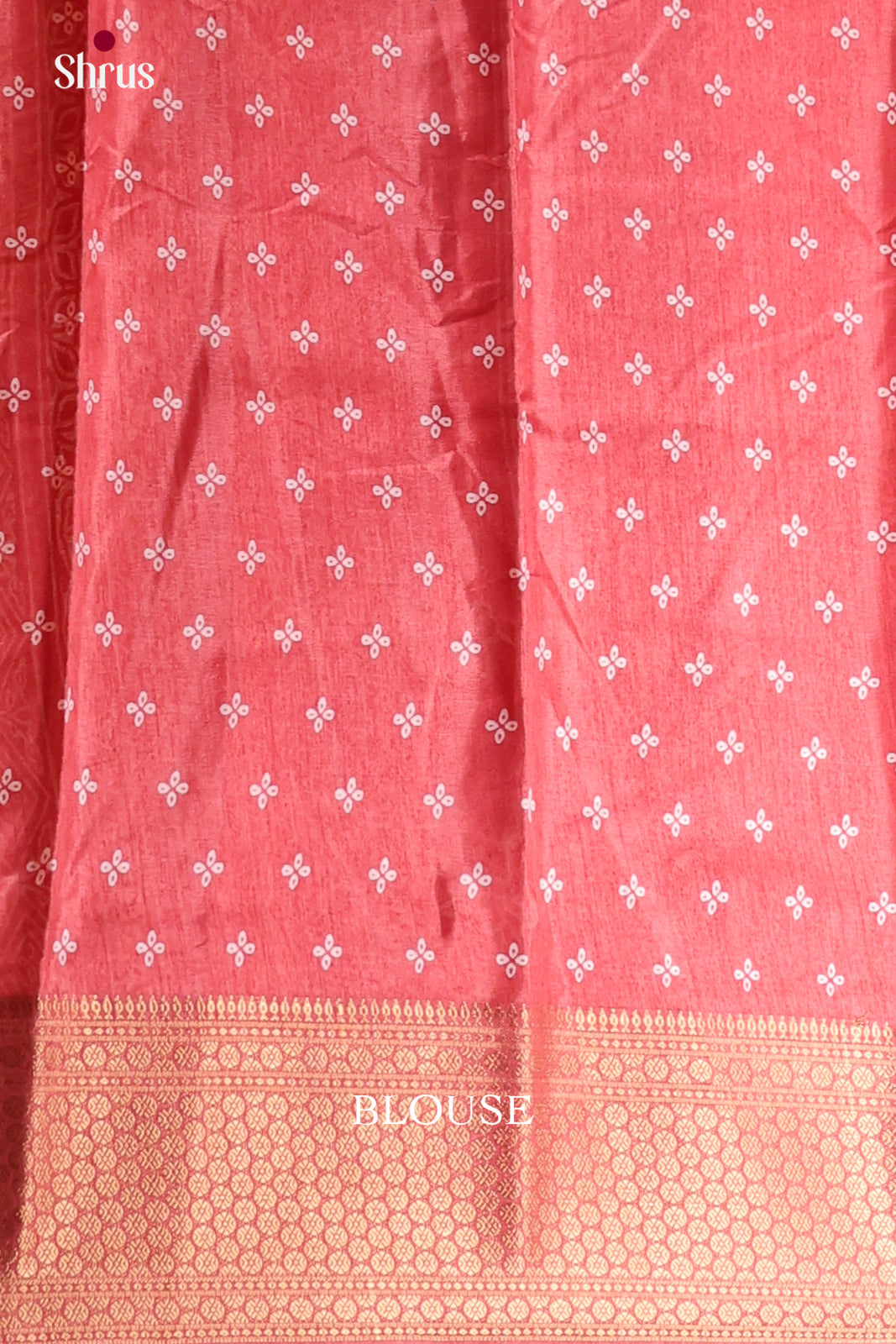 Pink- Semi Crepe Saree - Shop on Shrus.com