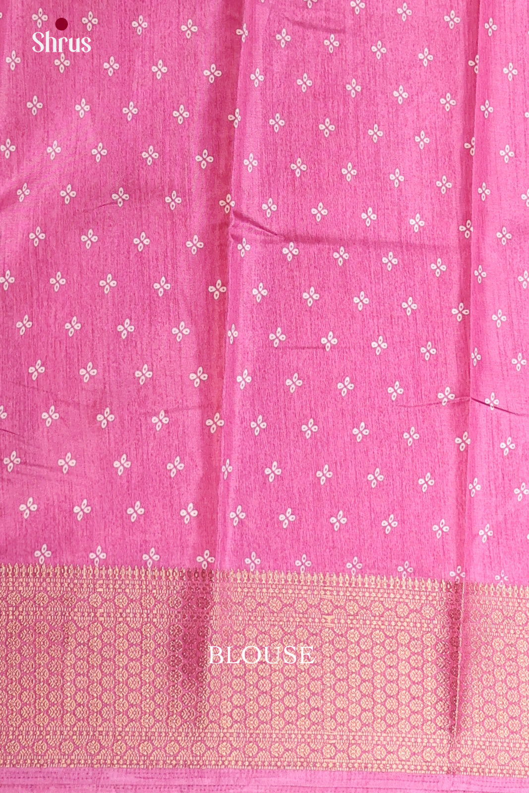 Pink - Semi Crepe Saree - Shop on Shrus.com