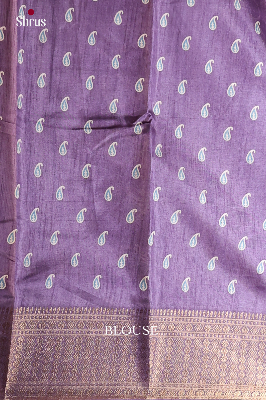 Purple- Semi Crepe Saree - Shop on Shrus.com