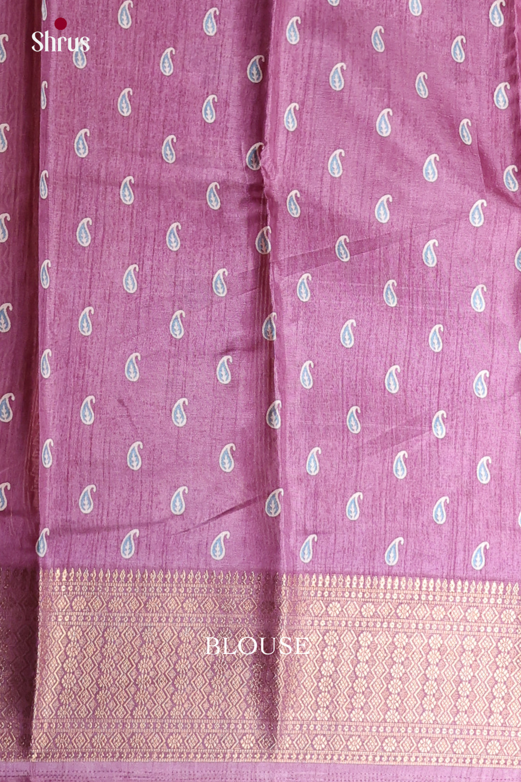 Purple - Semi Crepe Saree - Shop on Shrus.com