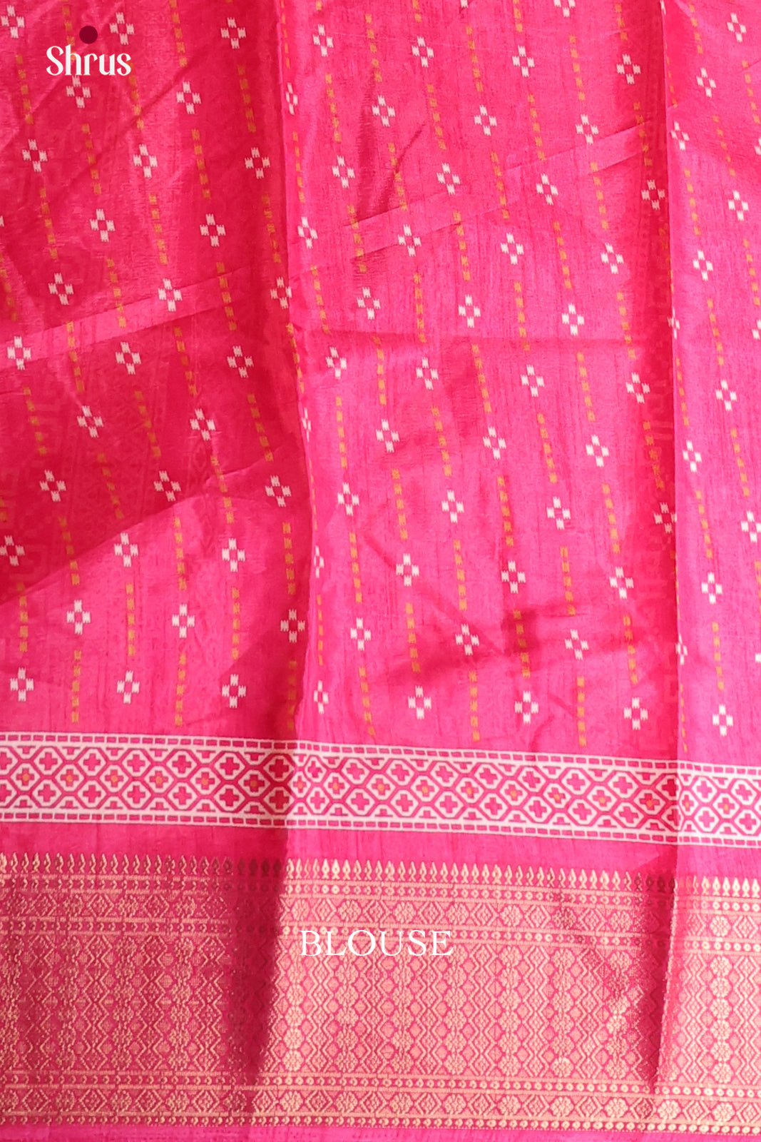 Pink - Semi Crepe Saree - Shop on Shrus.com