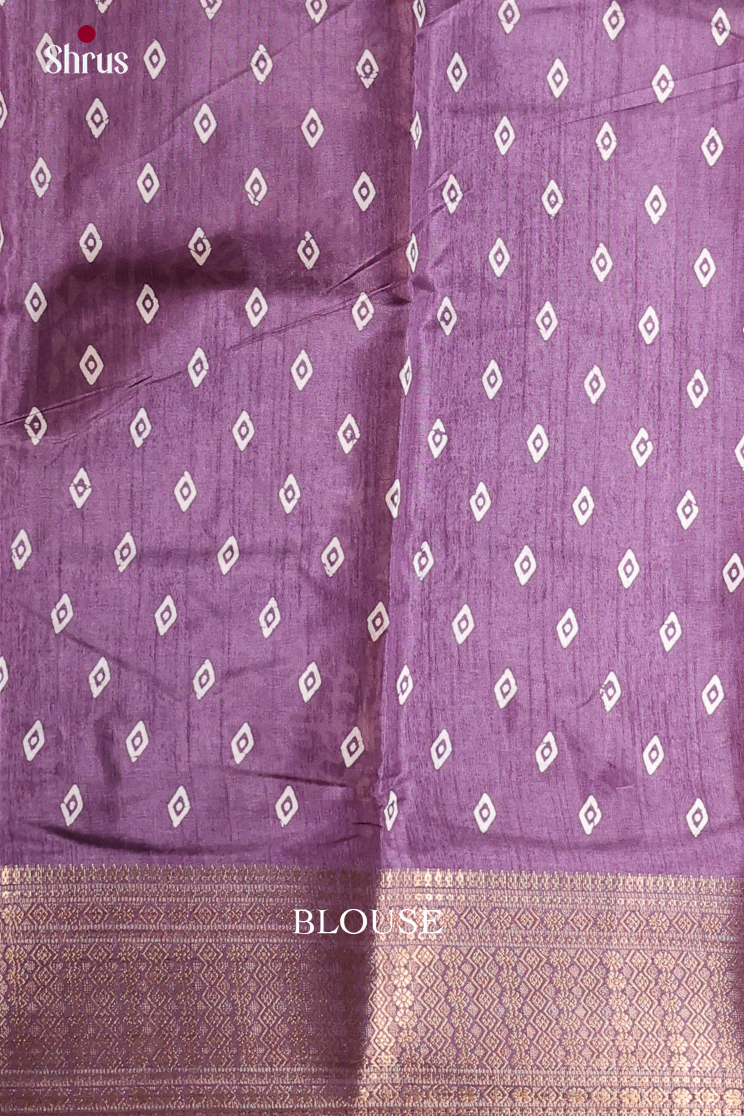 Lavender - Semi Crepe Saree - Shop on Shrus.com