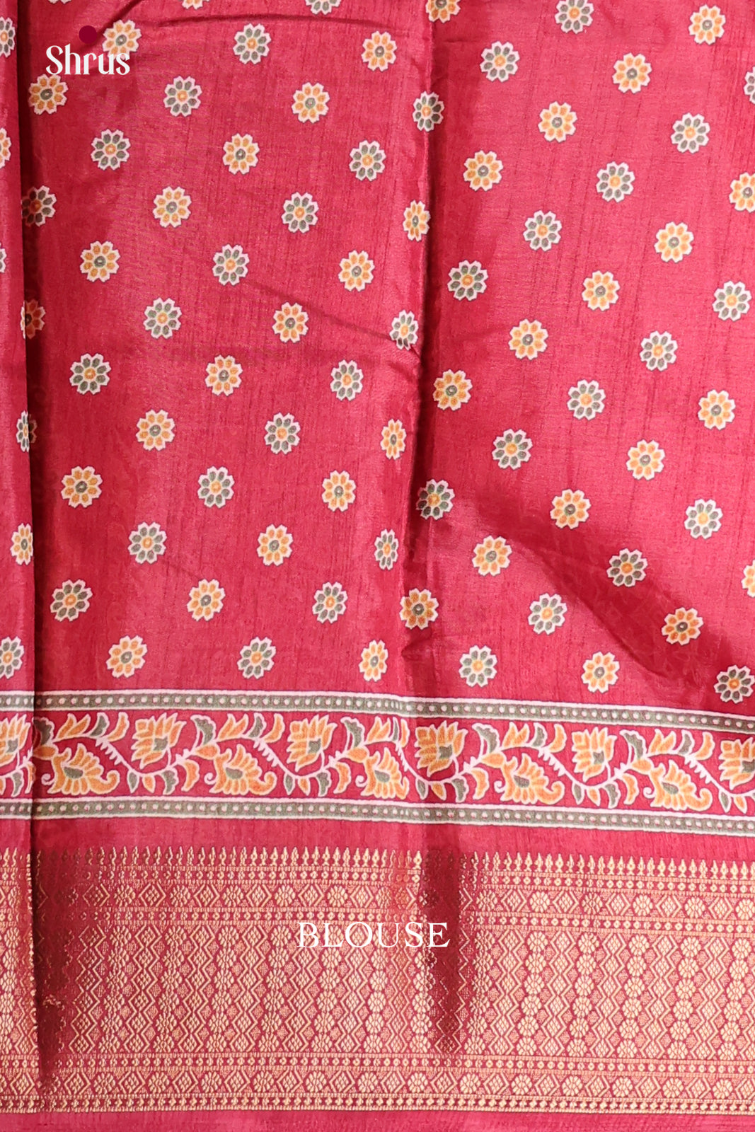 Maroon - Semi Crepe Saree - Shop on Shrus.com