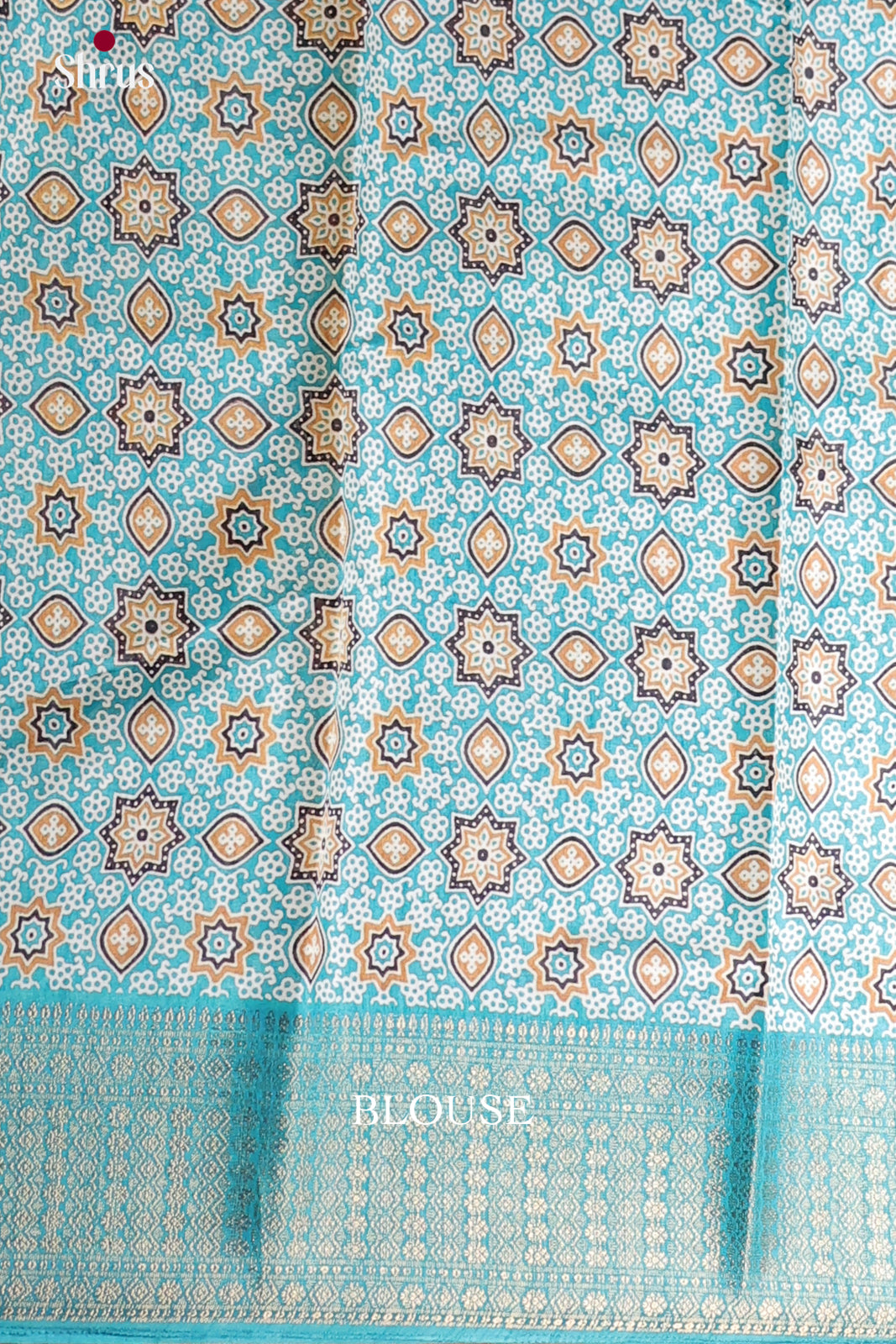 Blue- Semi Crepe Saree