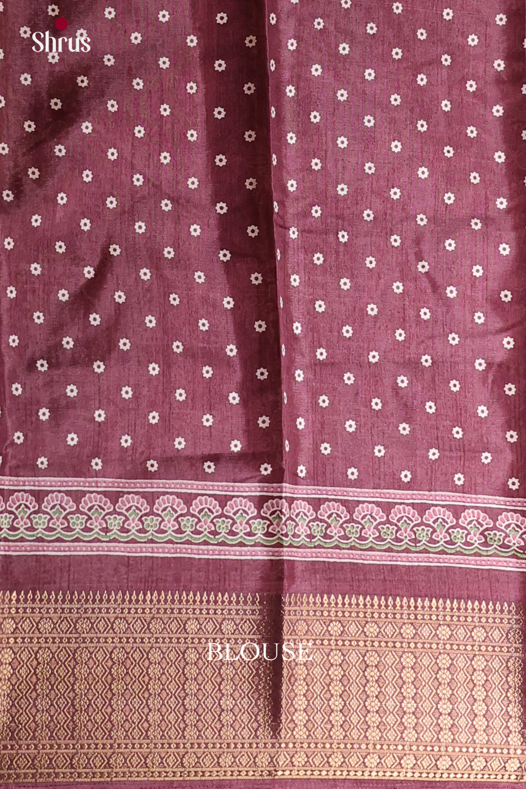 Maroon - Semi Crepe Saree - Shop on Shrus.com