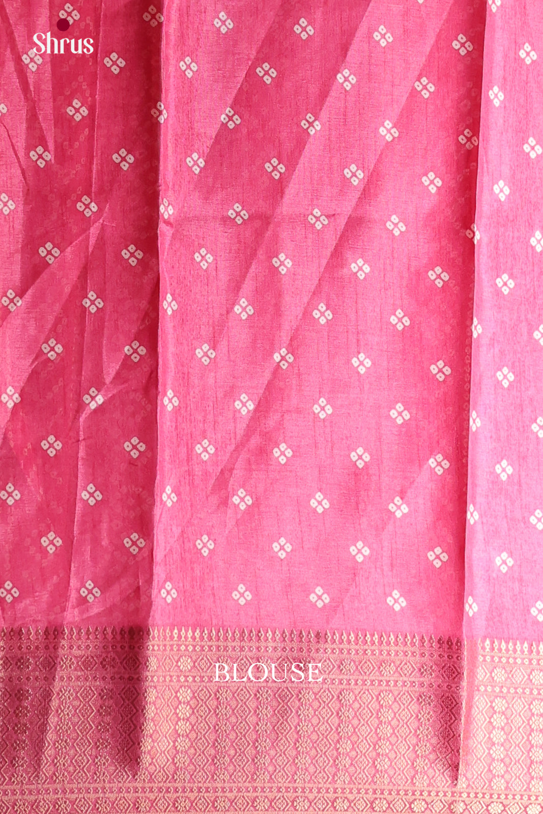 Pink - Semi Crepe Saree - Shop on Shrus.com