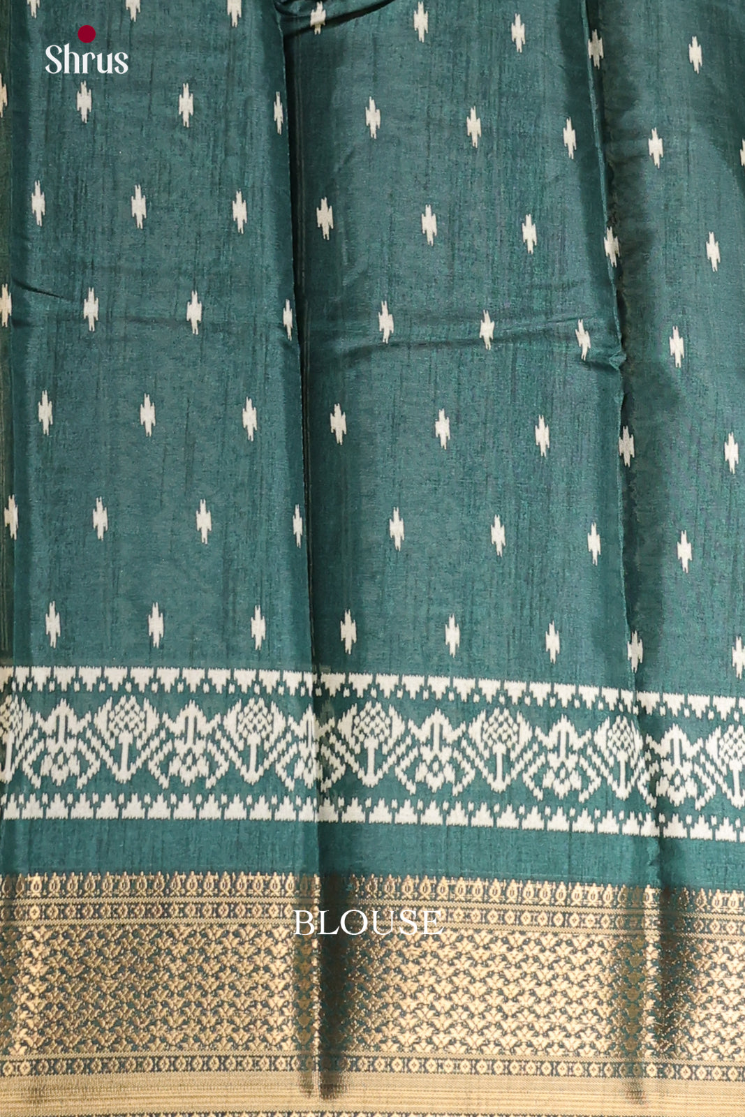 Green - Semi Crepe Saree - Shop on Shrus.com