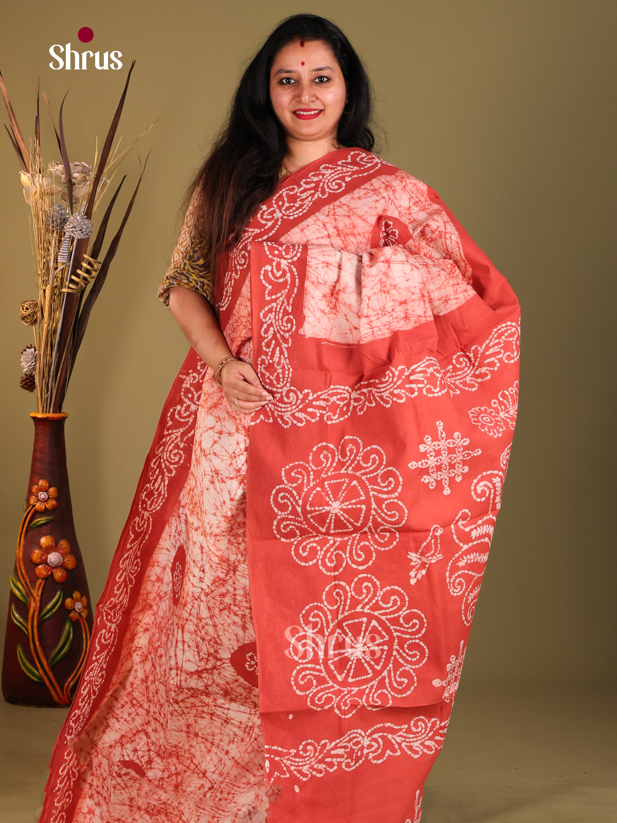 DHS11151 - Sungudi Cotton Saree - Shop on Shrus.com