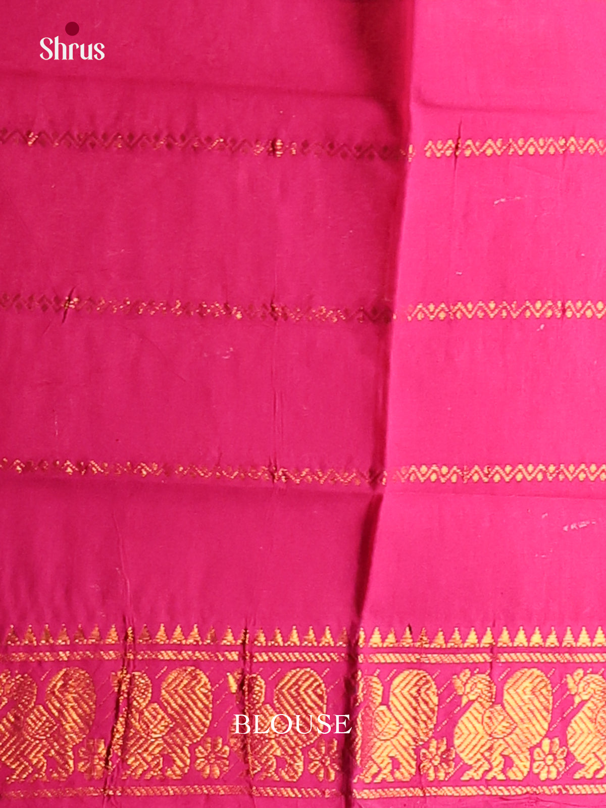 Orange & Pink - Sungudi Cotton Saree - Shop on Shrus.com