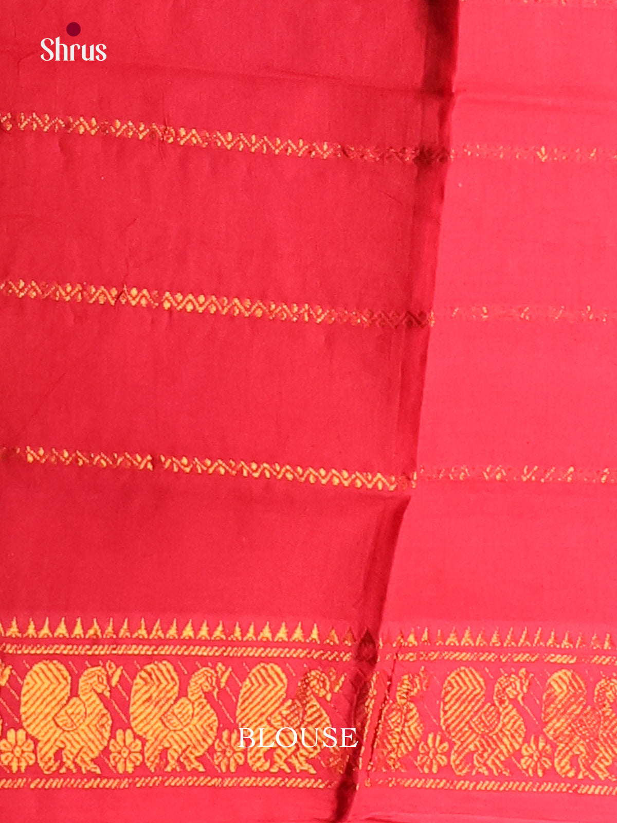 Blue & Red- Sungudi Cotton Saree