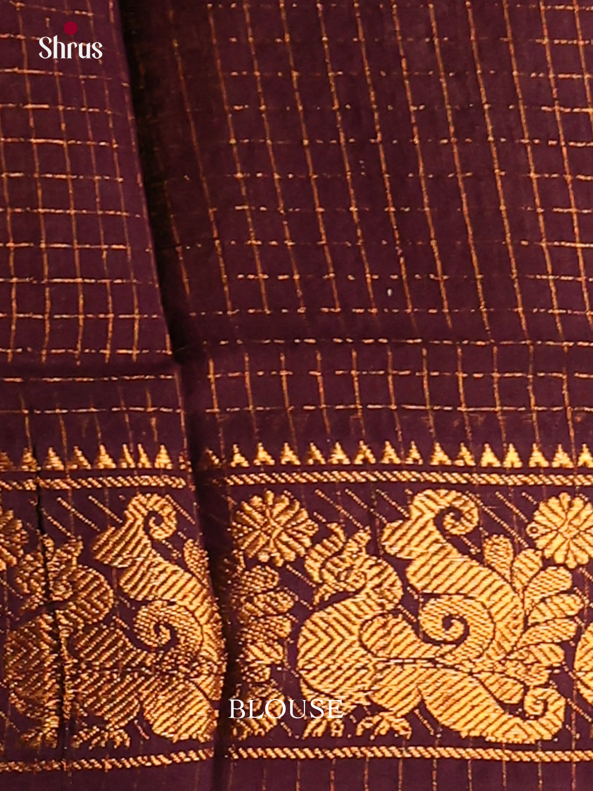 Onion Pink & Brown - Sungudi Cotton Saree - Shop on Shrus.com