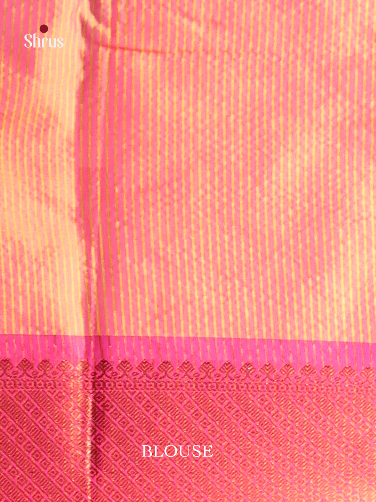 Orange & Pink - Semi Pochampally Saree - Shop on Shrus.com