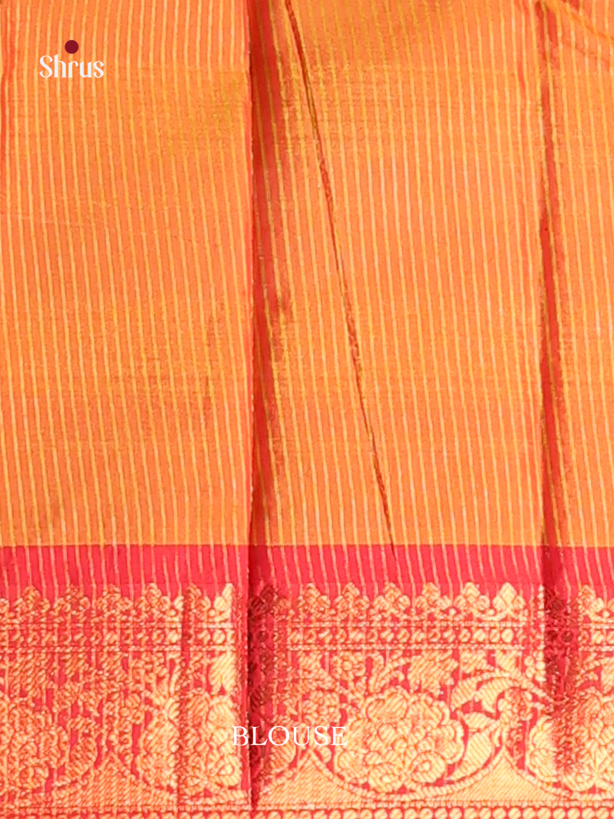 Pink & Orange- Semi Pochampally Saree - Shop on Shrus.com