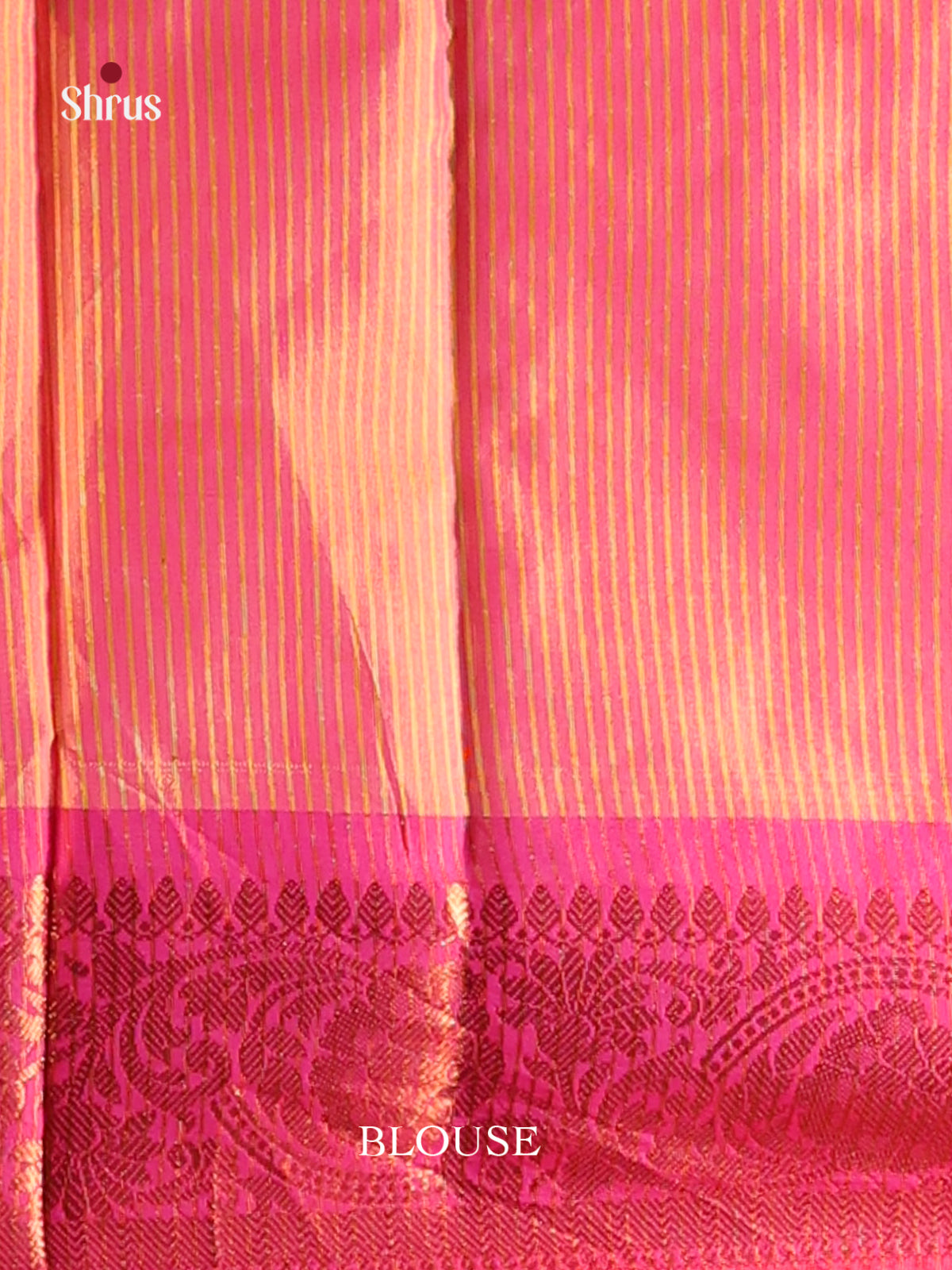 Orange & Pink - Semi Pochampally Saree - Shop on Shrus.com