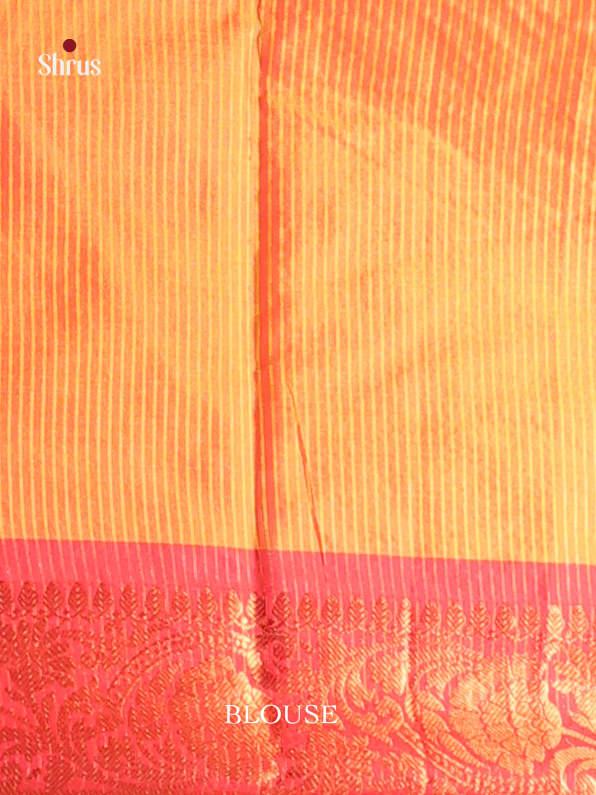 Yellow &  Red- Semi Pochampally Saree - Shop on Shrus.com