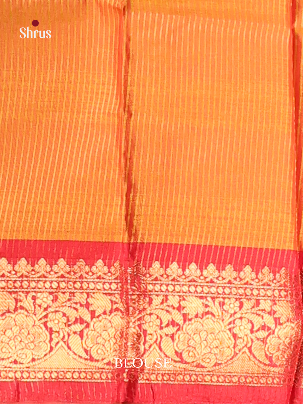 Yellow & Red- Semi Pochampally Saree - Shop on Shrus.com