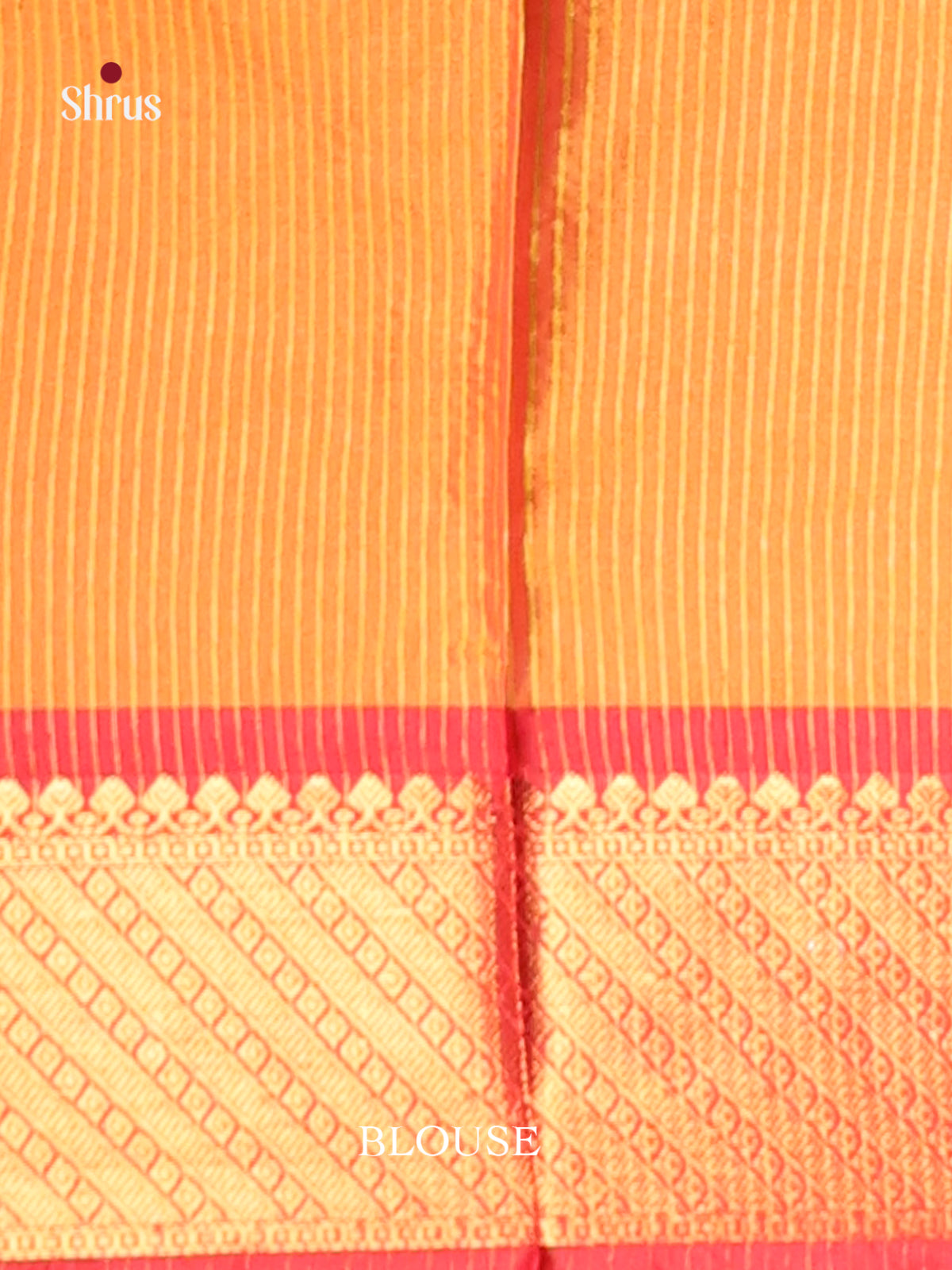 Light Green & Red - Semi Pochampally Saree - Shop on Shrus.com