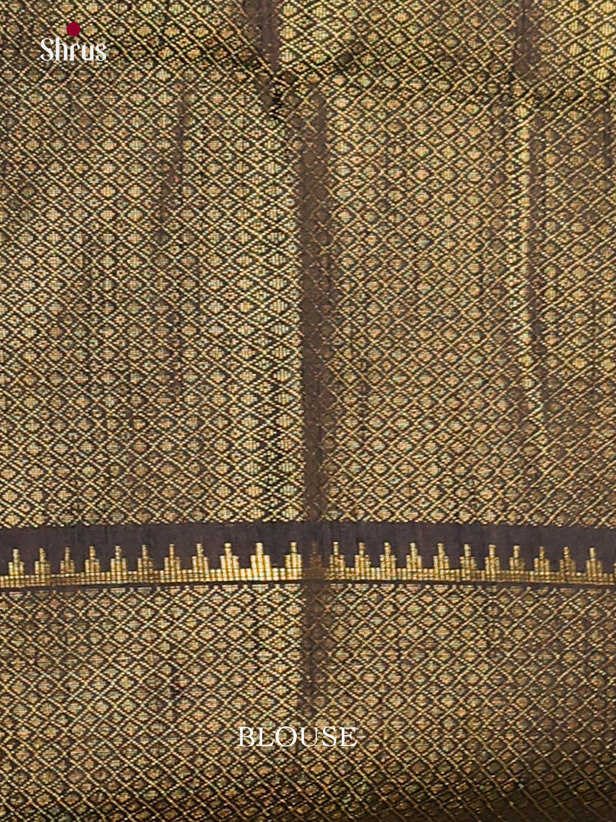 Yellow & Black- Semi Rawsilk Saree - Shop on Shrus.com