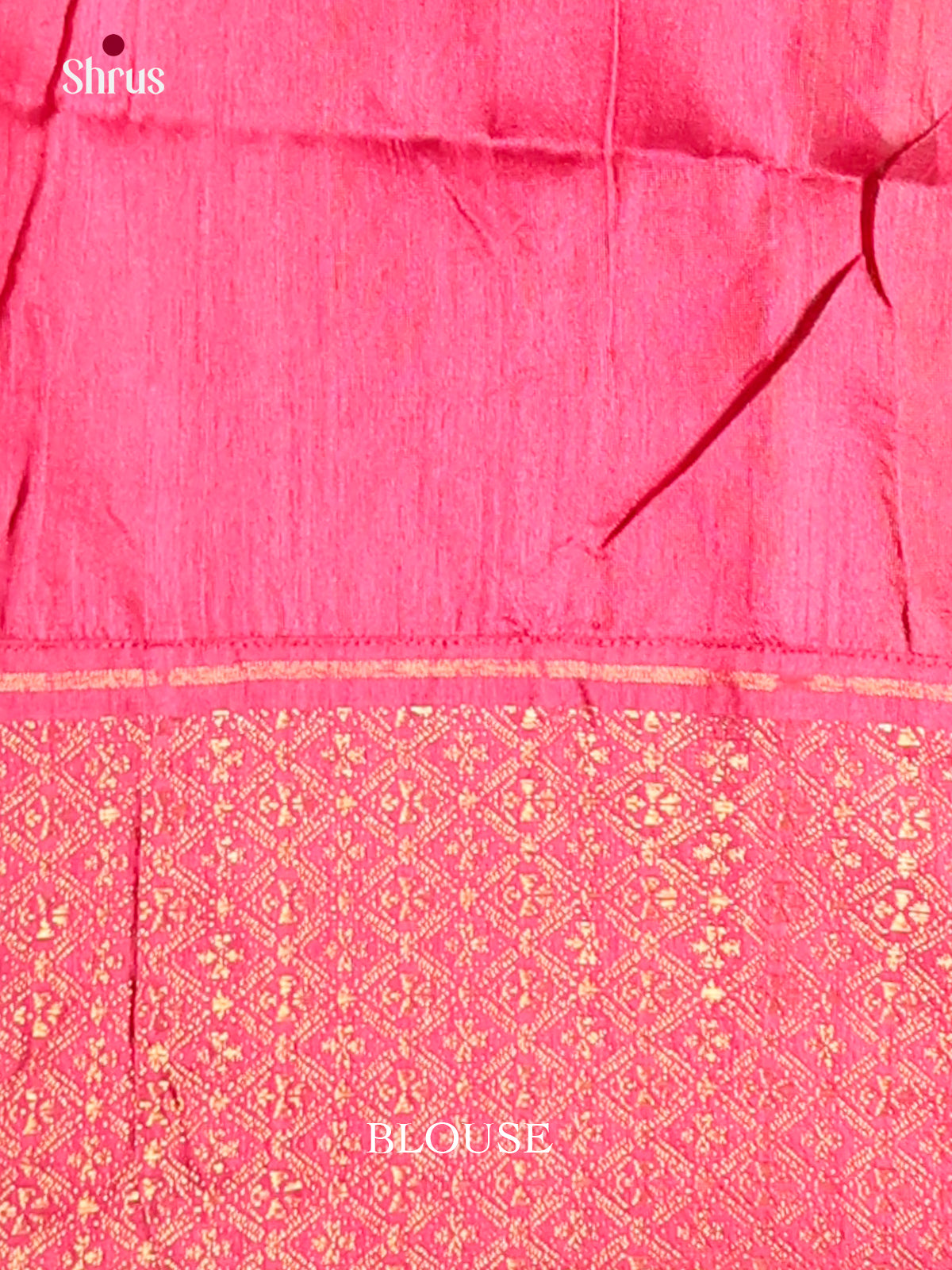 Beige & maroon- Semi Rawsilk Saree - Shop on Shrus.com